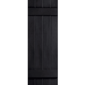 Shutters Board & Batten Closed 4-Panel Black