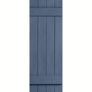 Shutters Board & Batten Closed 4-Panel Blue