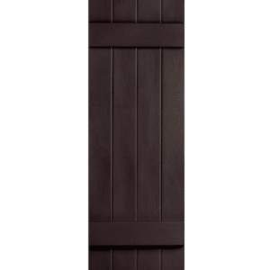Shutters Board & Batten Closed 4-Panel Brown