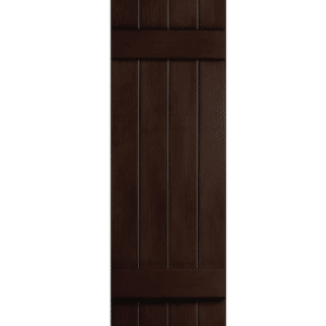 Shutters Board & Batten Closed 4-Panel Chocolate