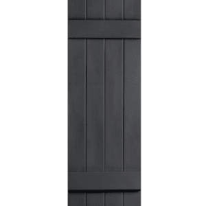 Shutters Board & Batten Closed 4-Panel Gray
