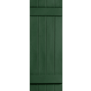 Shutters Board & Batten Closed 4-Panel Green