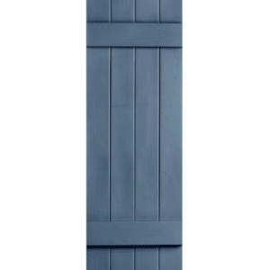 Shutters Board & Batten Closed 4-Panel Indigo Blue