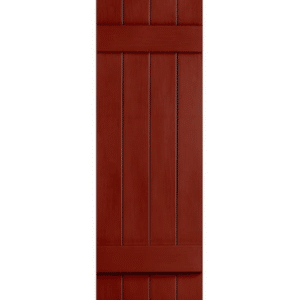 Shutters Board & Batten Closed 4-Panel Red
