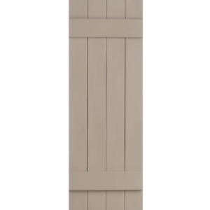 Shutters Board & Batten Closed 4-Panel Sandstone