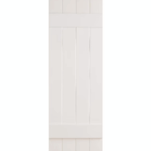 Shutters Board & Batten Closed 4-Panel White