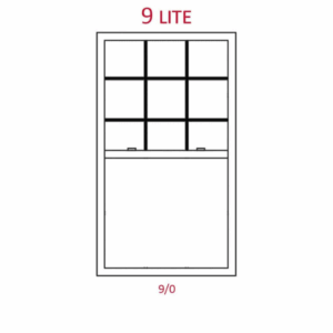 Harvey Slimline Window GBG 9 Lite
