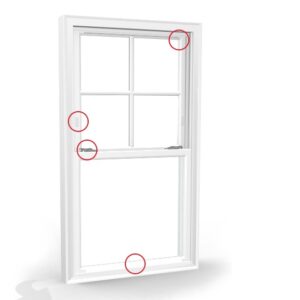 Harvey Slimline Windows Vinyl Double Hung Windows