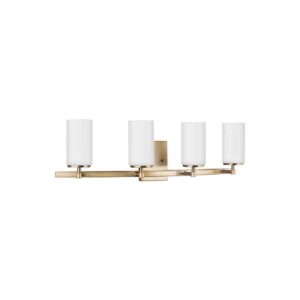 4424604-848 Alturas Collection 4-Light Wall/Bath in Satin Brass