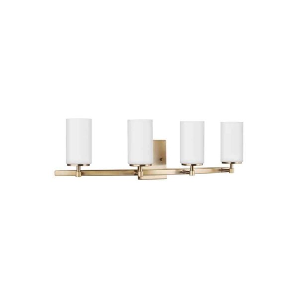 4424604-848 Alturas Collection 4-Light Wall/Bath in Satin Brass
