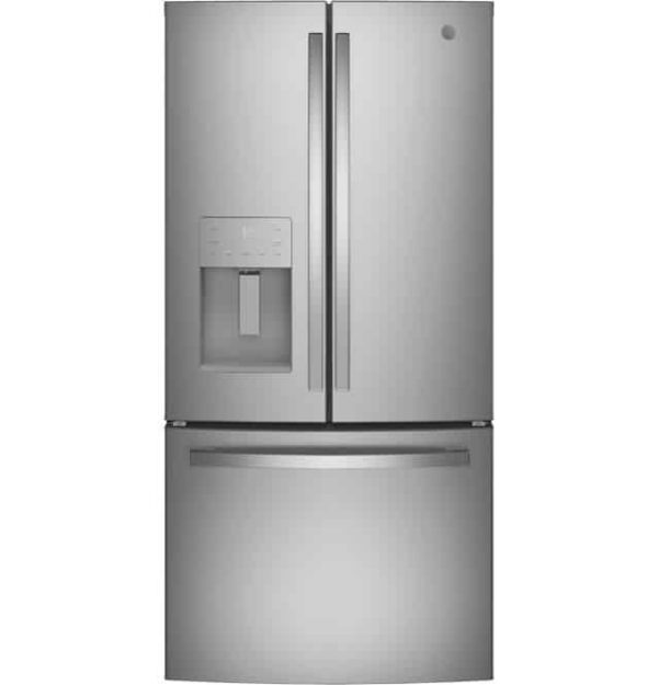 GE Stainless 23.8 Cu. Ft. Energy Star French Door Refrigerator w/Dispenser-GFE24