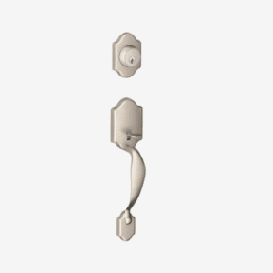 Paris Handleset  w/ Deadbolt (619) Satin Nickel