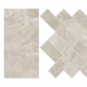 Archaia Floor & Wall Tile (Level 2) Province Grey-AR42 w/386 Oyster Gray Grout