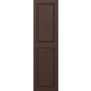 Shutters Raised Panel Brown