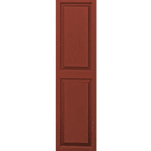 Shutters Raised Panel Red