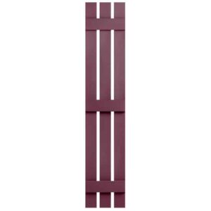 Shutters Board & Batten 3-Panel Berry