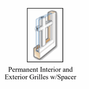 Anderson Window - Permanent Interior/Exterior Grilles w Spacer