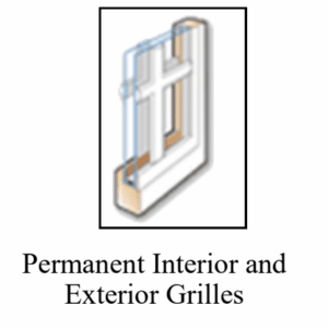 Anderson Window - Permanent Interior and Exterior Grilles