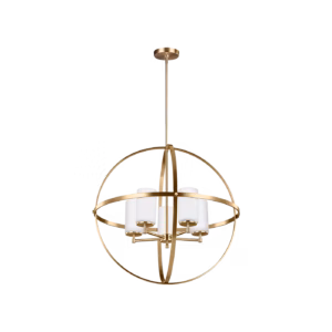 Satin Brass Alturas Collection Chandelier 5-Light | 3124605-848